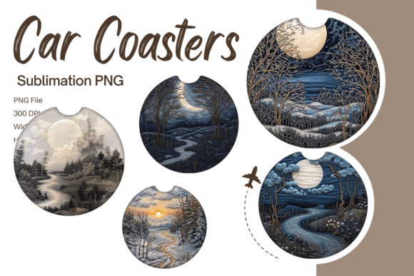 Review: 3D Forest Moon Embroidery Car Coaster