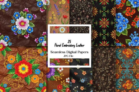 Review: Floral Embroidery Leather Texture