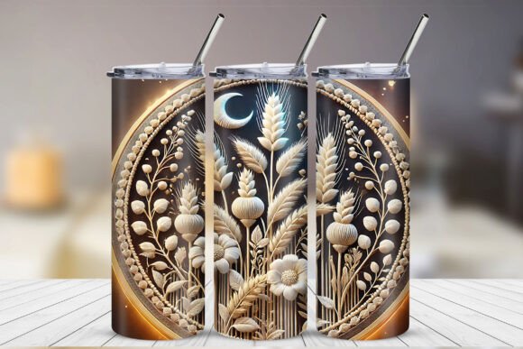 Reviewing 3D Grain Embroidery Tumbler Design Wrap
