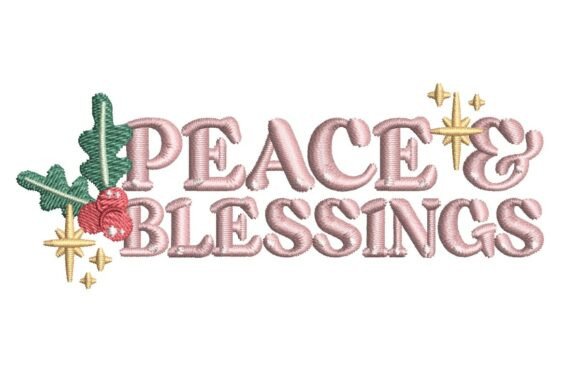 Reviewing Christmas Peace and Blessings Design