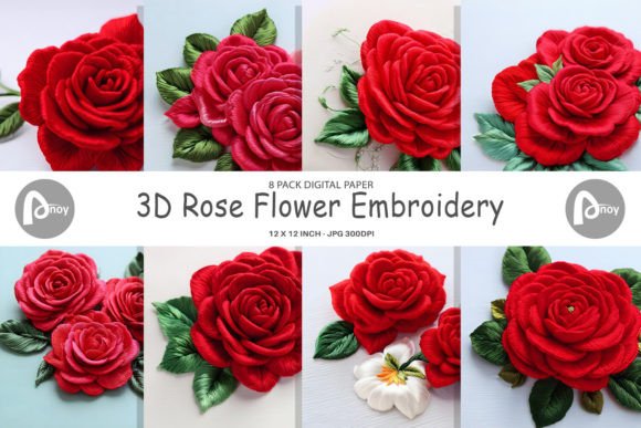 Reviewing Digital Paper 3D Rose Embroidery for Business