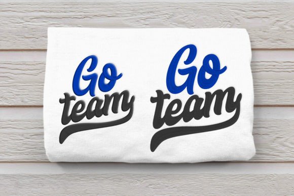 Reviewing Go Team Script Letters Embroidery