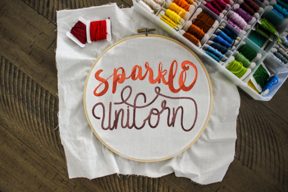 Sparkle Unicorn: A Holiday Embroidery Review